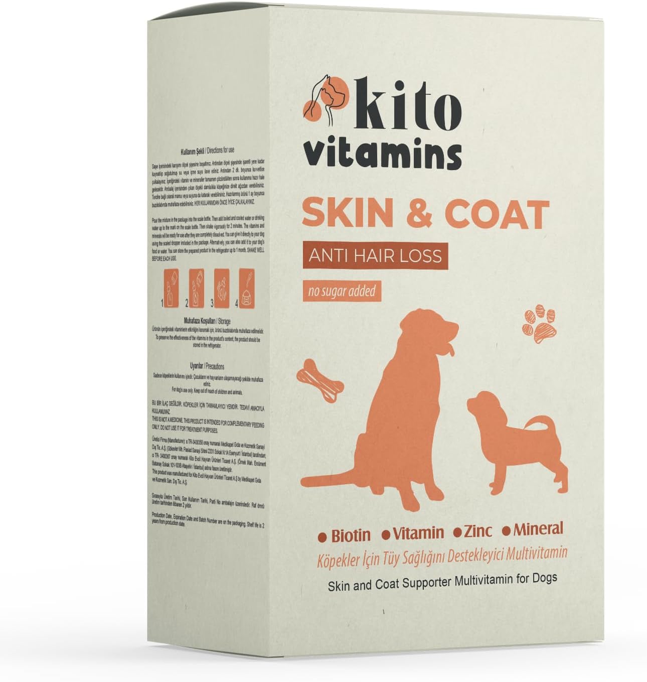 Alternative view of Kito Skin & Coat Köpekler için Tüy Sağlığını Destekleyici Multivitamin