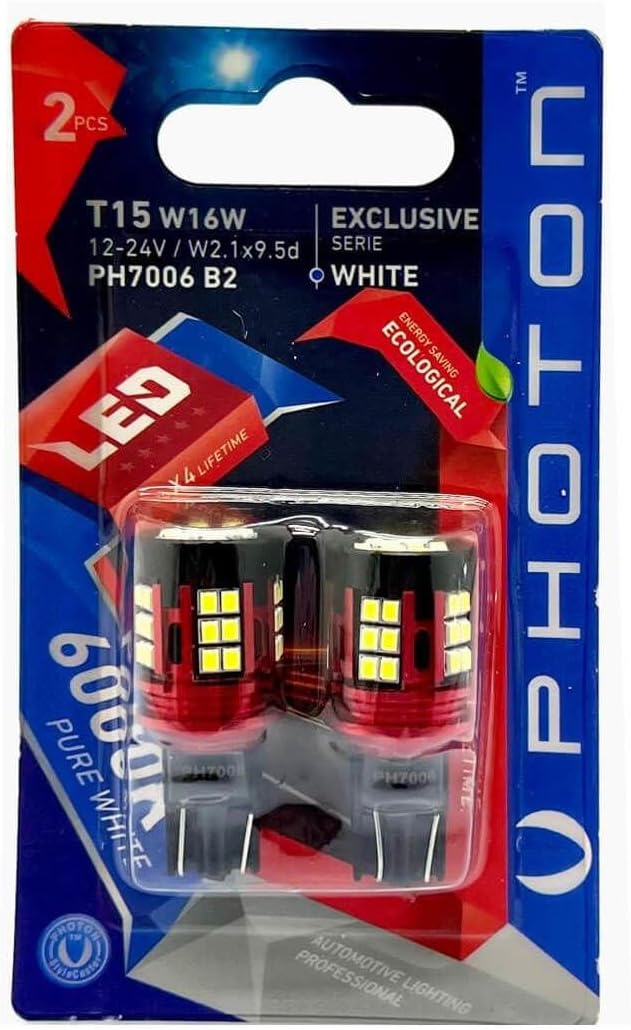 Alternative view of PHOTON Ampul T15 W16W 12-24V 39 Led (2'Li Blister) - PHT PH7006 B2
