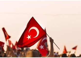 ZC Bayrak Sopalı Türk Bayrağı 100x150 Yüksek Kalite Çift Tarafllı Fabrikasyon Baskı Alpaka kumaş