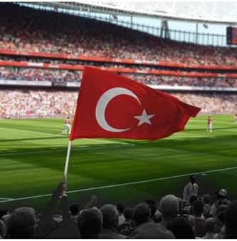 Alternative view of ZC Bayrak Sopalı Türk Bayrağı 100x150 Yüksek Kalite Çift Tarafllı Fabrikasyon Baskı Alpaka kumaş