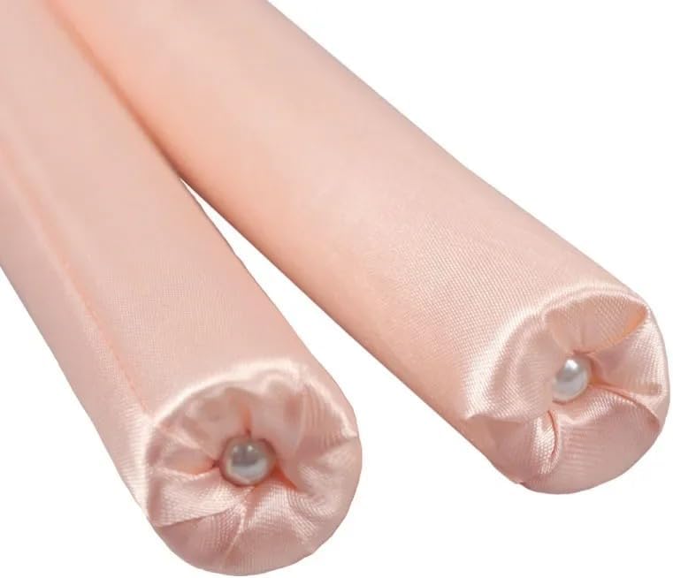 Croc 1290 Isısız Saç Şekillendirme Seti Gece Bigudisi Saç Sosisi (Pembe)