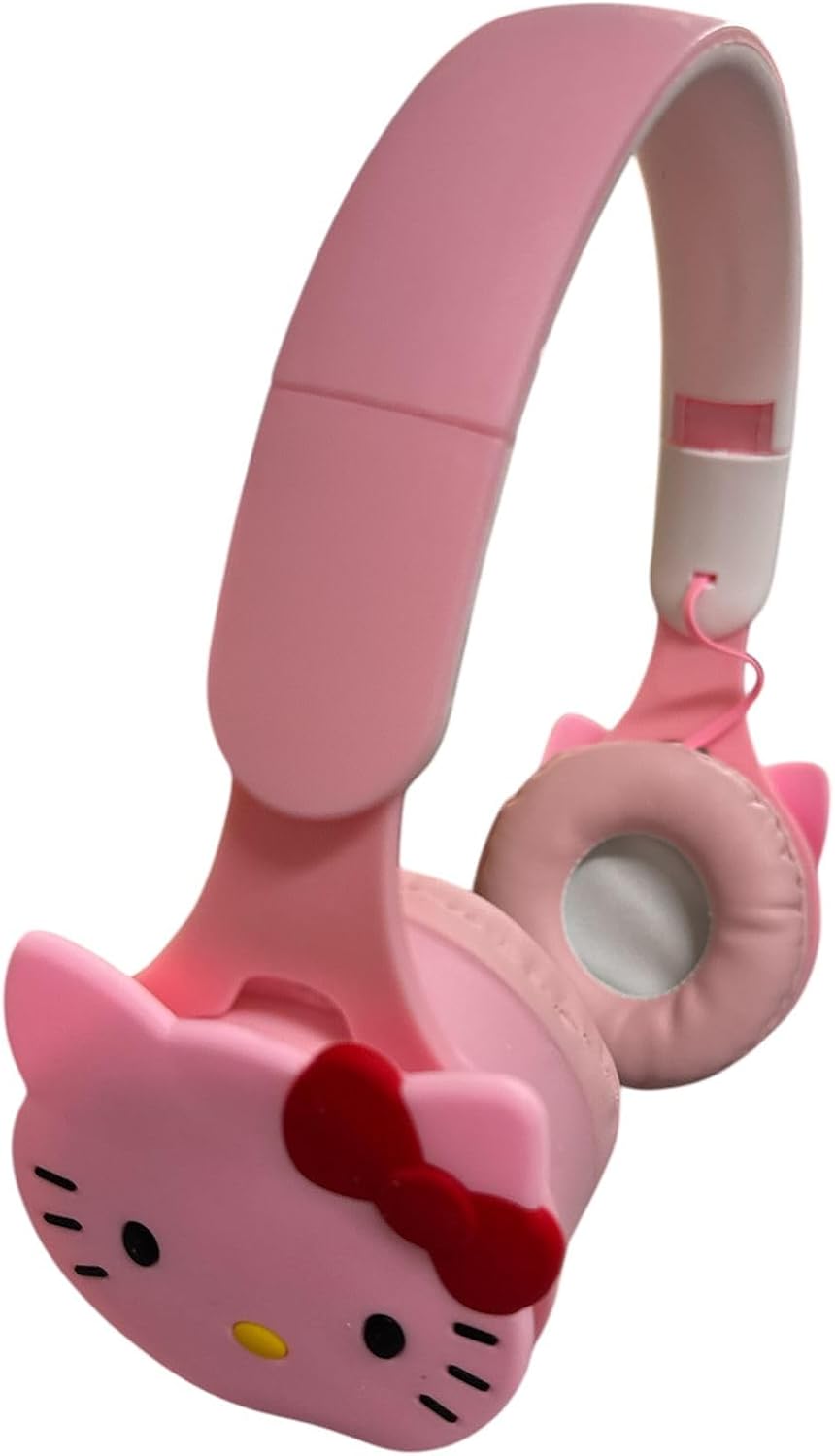 Hello Kablosuz Bluetooth Katlanabilir Kulaküstü Kulaklık Pembe