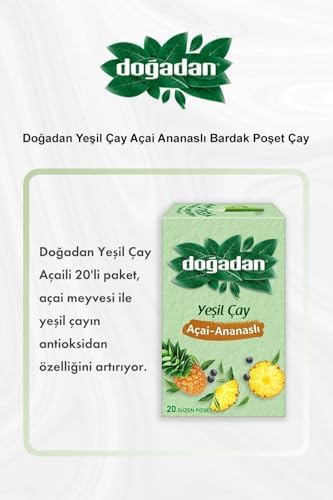 Alternative view of Yeşil Çay Açai Ananaslı Bardak Poşet Çay 5 Al 4 Öde Ve Rosie Pamuk