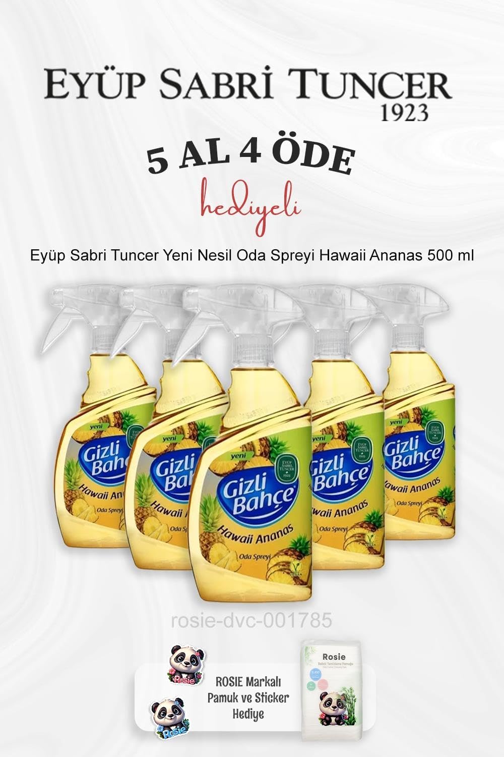 Alternative view of Yeni Nesil Oda Spreyi Hawaii Ananas 500 ml 5 Al 4 Öde ve Rosie Pamuk