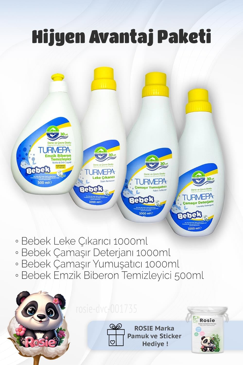 Bebek Hijyen Avantaj Paketi ve Rosie Pamuk