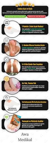 Dr Peeling Etkili Ölü Deri ve Çatlak Soyulmasını Sağlayan Ayak Maskesi