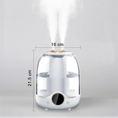 Alternative view of 3 Litre Hacimli Humidifier Buhar Makinesi Nemlendirici Aroma Terapi Difüzörü 3000 Ml Kapasiteli 21x16 cm Ev Ofis Spa Oda Nemlendirici K07 (Yeşil)