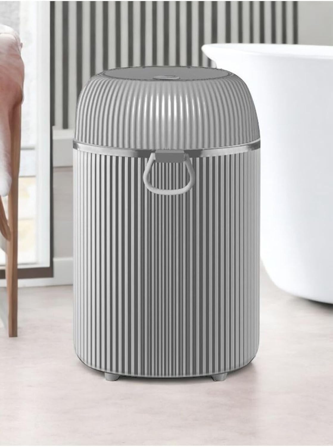 Alternative view of Banyo Ve Mutfak Için Click Kapak Çöp Kovası 10 Litre Gri 3097
