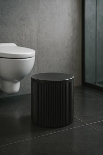 Banyo Mutfak Çöp Kovası 6 Litre Siyah Plastik 3372