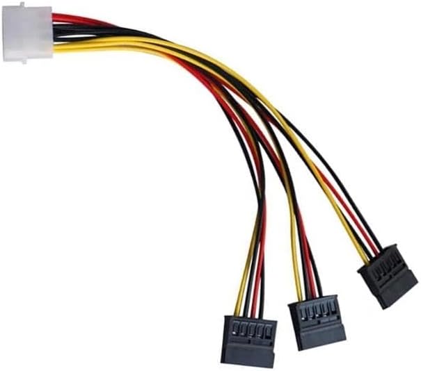 Alternative view of 8549 Kasa içi 3 Port ide Molex Sata Power Hdd 4 Pin Güç Kablosu 4pin Molex erkek/ 3x 15pin SATA dişi 3 port sata dişi 1 port 4 pin ide power erkek