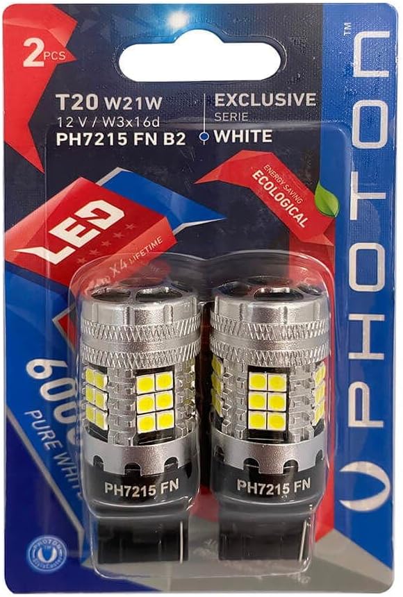 Alternative view of PHOTON Ampul T20 W21W 12V Fanli Serie (2'Li Blister) PHT PH7215 FN B2