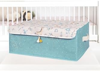 Buti Baby Püsküllü Kapaklı Kutu Düzenleyici Çok Amaçlı Organizer Kutu Boy Turkuaz 104249
