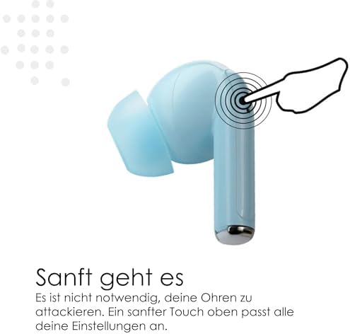 Boompods Echobuds Gerçek Kablosuz Kulaklık - Dahili Mikrofonlu Bluetooth Kulak Tomurcukları, 19 Saat Çalma Süresi, Geri Dönüştürülmüş Plastikten Kulak İçi Kulaklıklar, Müzik ve Çağrılar için IPX4 Suya