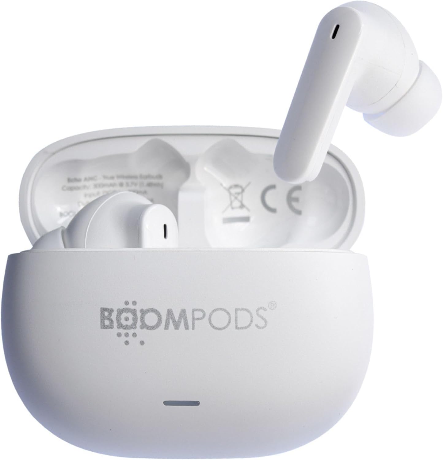 Boompods Echobuds ANC, Aktif Gürültü Önleyici Kulaklıklar, Gerçek Kablosuz Bluetooth Kulaklıklar, ENC Mikrofonlu TWS Kulak İçi Tomurcuklar, Şarj Kılıfı, IPX4 Sweatproof Kulaklık, 26+ Saat Çalma