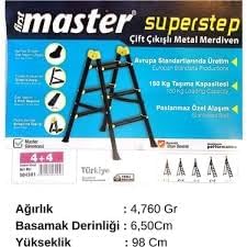 süperstep çift çıkışlı merdiven 4+4