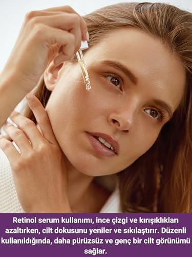 Alternative view of The Vivia Kırışıklık, Ince Çizgi Ve Yaşlanma Karşıtı Retinol Serum Askorbik Asit, Retinol, Seramid 30 ml