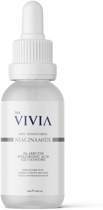 The Vivia Leke Karşıtı ve Cilt Tonu Eşitleyen Cilt Serumu Glutatyon, Niasinamid, Arbutin, Hyaluronik Acid 30 Ml