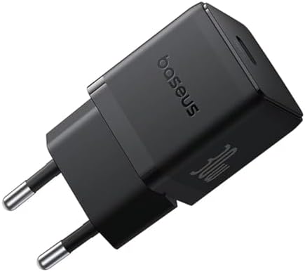 30W Hızlı Şarj Cihazı, 1C USB-C Duvar Adaptörü, BCT Soğutma Teknolojisi ve Akıllı Çip Koruması, Kompakt Şarj Başlığı, ve Uyumlu, Siyah