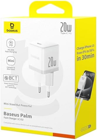 Alternative view of 20W Hızlı Şarj Cihazı, 1C USB-C Duvar Adaptörü, BCT Soğutma Teknolojisi ve Akıllı Çip Koruması, Kompakt Şarj Başlığı, Beyaz