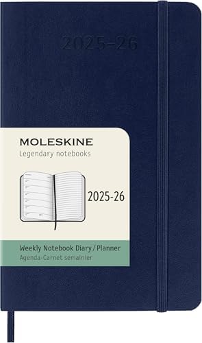 Alternative view of 18 Monate Wochen Notizkalender 2025/2026, /A6, 1 Wo = 1 Seite, rechts linierte Seite, Weicher Einband, Saphir