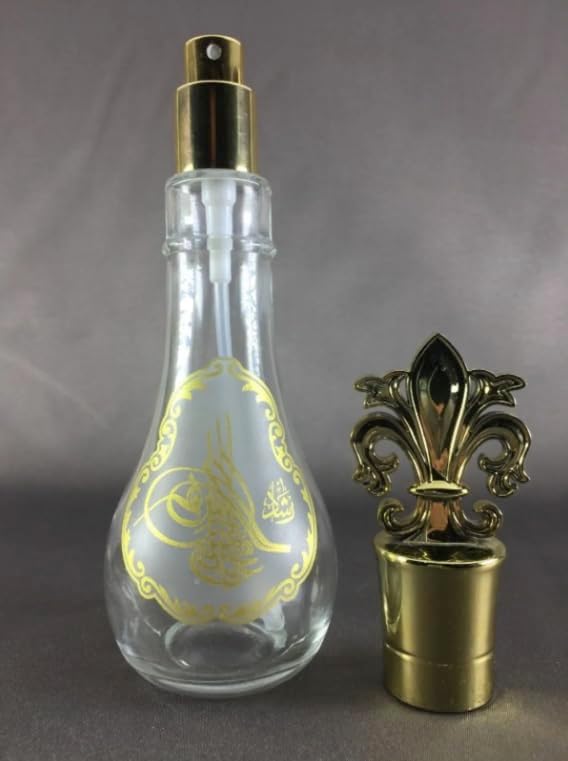 1 Adet 120 ml Ottoman Dezenfektan Kolonya ve Hediyelik Boş Sprey Başlıklı Cam Şişe