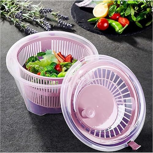 Çok Fonksiyonlu Sebze ve Meyve Kurutucu, 3 Renk Seçeneği, Silikon Kapak, Kurutma Haznesi ve Çıkarılabilir Halka (Pembe)