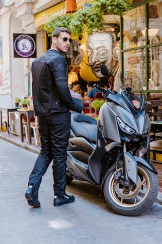Scudo Milano Siyah Yazlık Fileli Erkek Motosiklet Ceketi Xl