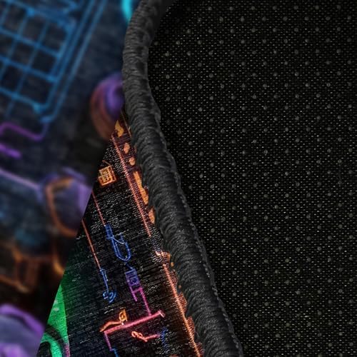 Alternative view of Dizayn Lonca Gamer Halısı Şönil Pamuk Tabanlı Kaymaz Yıkanabilir Gaming Oyuncu Odası Halısı 140x200