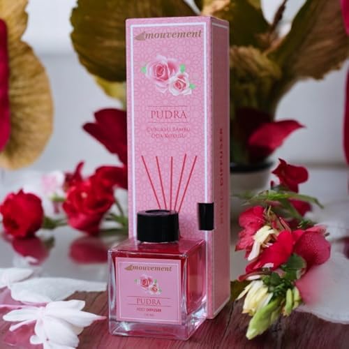 MOUVEMENT Soft Pudra 100 ml Çubuklu Oda Kokusu Evinize Temiz ve Bir Atmosfer Yaratın