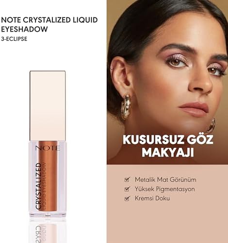 Cosmetics Crystalized Eyeshadow Likit Metalik Göz Farı, 03