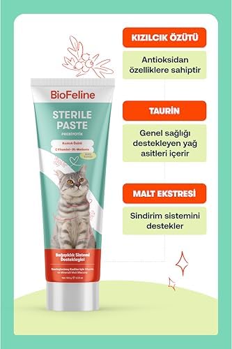Alternative view of Biofeline Kısır Kediler İçin Multivitaminli Malt Macun 100g ve Sterile Paste