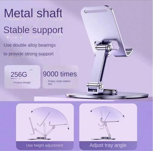 Alternative view of Metal Alüminyum 360 Derece Dönebilen Yk Masa Üstü Telefon Tutucu, Yüksekliği Ayarlanabilir, Profosyonel Kullanıma Uygun, Darbelere Dayanıklı, Tüm Telefonlara Uyumludur