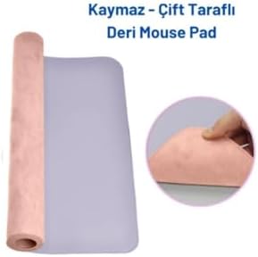 Alternative view of 70x30 L Deri Mouse Pad,Ofis Mouse Pad,Masa Matı Sümen,Konforlu Mouse Pad,Çift Yönlü Mouse Pad (Lila)