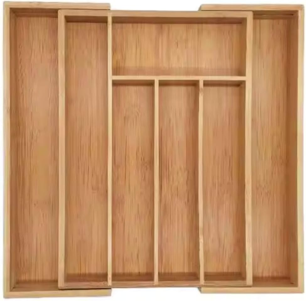 Alternative view of Mutfak Bambu Ayarlanabilir Çekmece Içi Ölçü Ayarlı Kaşıklık 5-7 Bölmeli
