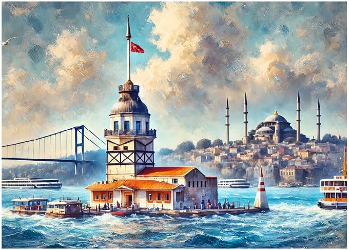 Alternative view of Neverland 1000 Parça Puzzle - Kız Kulesi