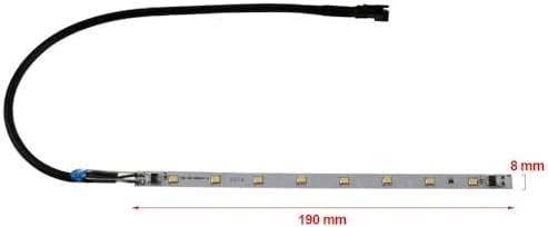 Davlumbaz ve Aspiratör için 4W, 190 x 8 mm Şerit LED Lamba, ile Uyumlu