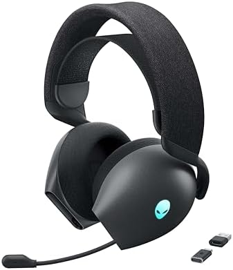 Alternative view of Alienware Üç modlu kablosuz oyun kulaklığı AW725H – 520-BBKK Dolby Atmos, AI gürültü bastırma, AlienFX-RGB, Tri-Mode bağlantısı, 55 saat pil ömrü Dark of The
