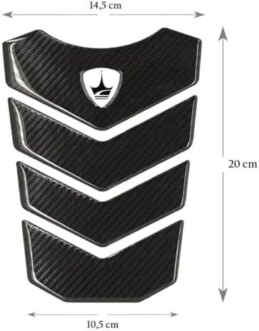 Tank Pad, Ducati, MV Agusto İle Uyumlu Tank Pad, Kaydırmaz Motosiket Tank Padi, Dayanıklı Motosiklet Yakıt Tankı Koruma. GC02 (Karbon)