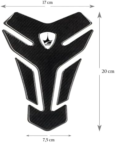 TankPad, Ducati, MV Agusto İle Uyumlu Tank Pad, Kaydırmaz Motosiket Tank Padi, Dayanıklı Motosiklet Yakıt Tankı Koruma. GC01 (Karbon)