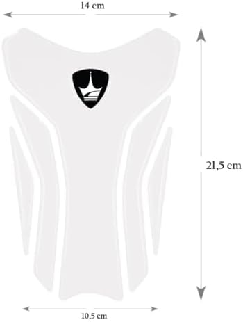Tank Pad | Ducati, MV Agusto ile Uyumlu | Kaydırmaz ve Dayanıklı Karbon | Motosiklet Tank Pad | GT07 (Şeffaf - Transparan)