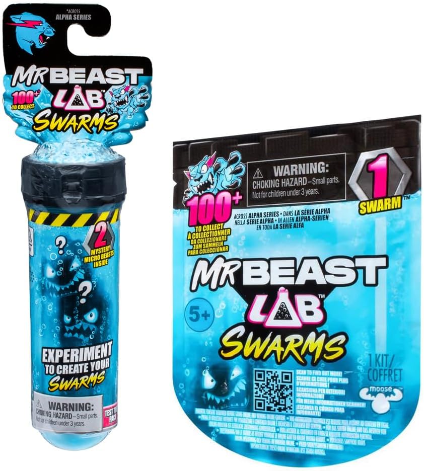 Alternative view of Mr. Beast Lab Swarms Test Tüpü 2'li Paket, 2,54 cm Temalı Sürüler Koleksiyonluk Mr. Beast Lab La Mystery 1 İnç Figür Tekli Paket, 1 Paket
