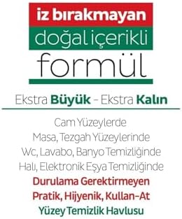 Yüzey Temizlik Havlusu 100'LÜ 6 Paket