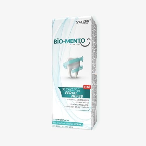 Bio-mento Ağız Kokusunu Önleyen Beyazlatıcı Florürsüz Diş Macunu, 75 ml
