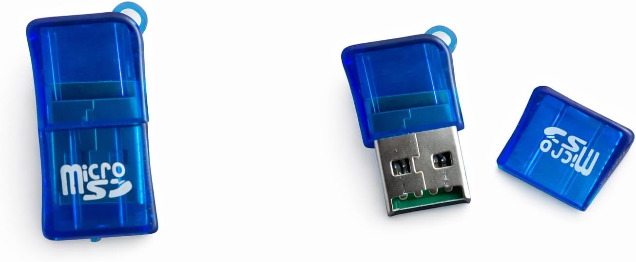 Alternative view of Micro SD Kart Okuyucu SDXC TF USB 2.0 T- MicroSD TransFlash Hafıza Kartı Okuyucu Adaptör Yazıcı Mini Telefon Kamera PDA MP3 MP4 PC Mac Tablet TV Kutusu Uyumlu MAVİ