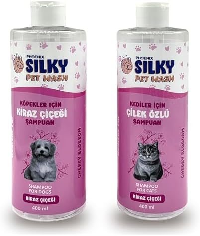 Silky Pet Wash - Köpek ve Kedilere özel Doğal Kiraz Çiçeği özlü Şampuan - 400 ml