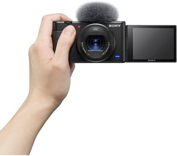 Alternative view of ZV-1 Vlog Kamerası, 3 İnç Dokunmatik LCD, 2.7x Zoom, 20.1 Megapiksel, 24-70 Milimetre Lens, 3 Mikrofon, HDMI, Siyah