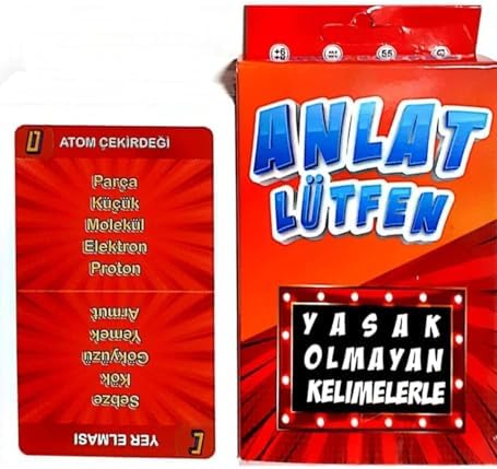 Alternative view of Anlat Lütfen Yasaklı Kelime Anlatma Oyunu Karları 55 Çift Yönlü Kart