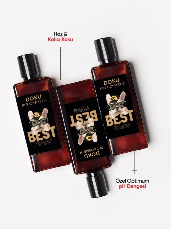 Doku Pet Cosmetic Kedi ve Köpek Parfümü 50 ml | Kalıcı Kokulu, Anti-Alerjen ve Köpek Koku Giderici
