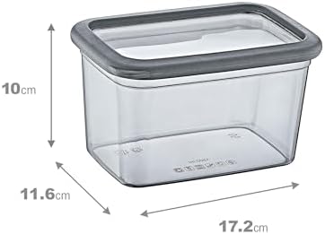 12'Li Set Skali Dikdörtgen Saklama Kabı 1210 ML