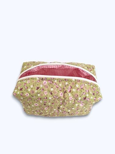 Alternative view of Makyaj Çantası | Makeup Bag | Kapitone Bakım Seyahat Kozmetik Çantası (Yeşil)